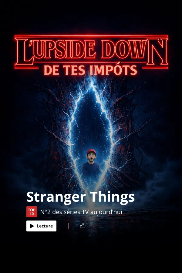 Affiche Stranger Things : Échapper à l'Upside Down fiscal